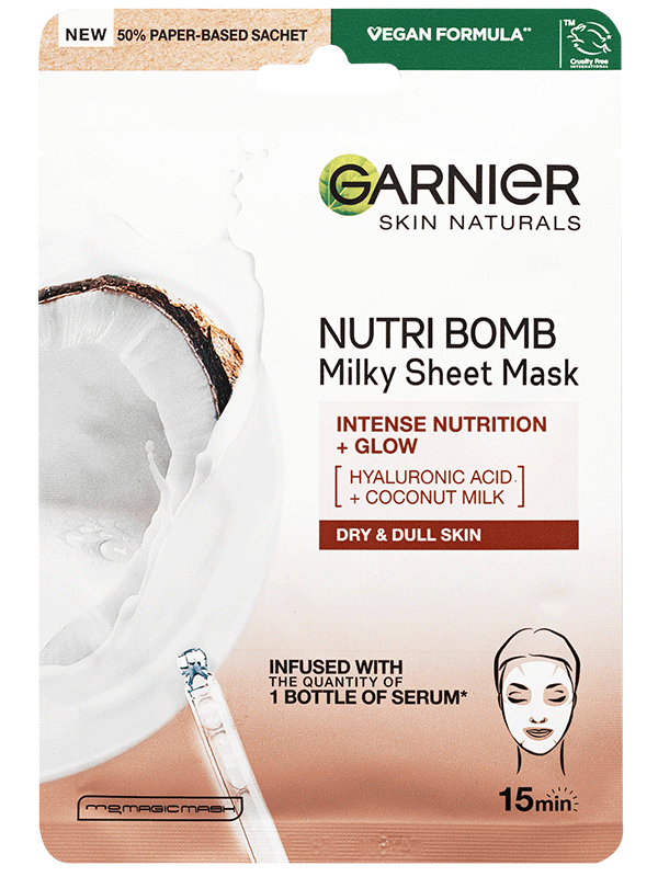 Nutri Bomb textilmaszk kókusztejjel